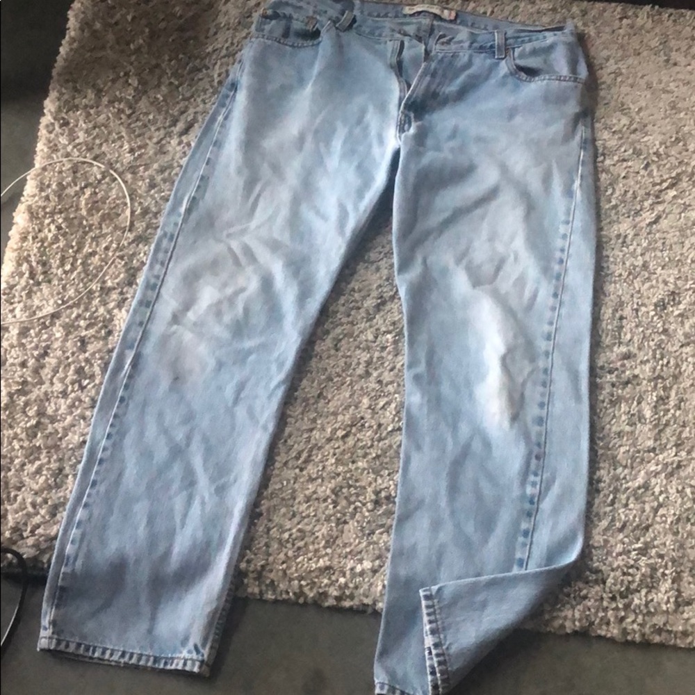 Men’s Levi’s 505 light blue jeans W36 L32 - Picture 7 of 7